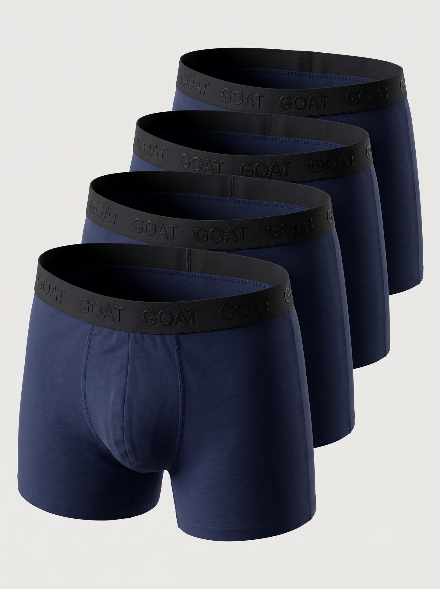 GOAT Trunks Cotton Blend - Pack of 4 - Navy Blue