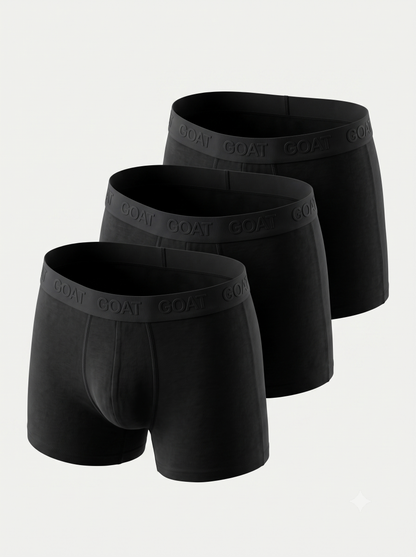 GOAT Trunks Cotton Blend - Pack of 3 - Black
