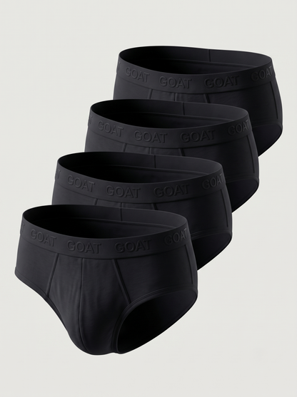 GOAT Briefs Cotton Blend - Pack of 4 - Black
