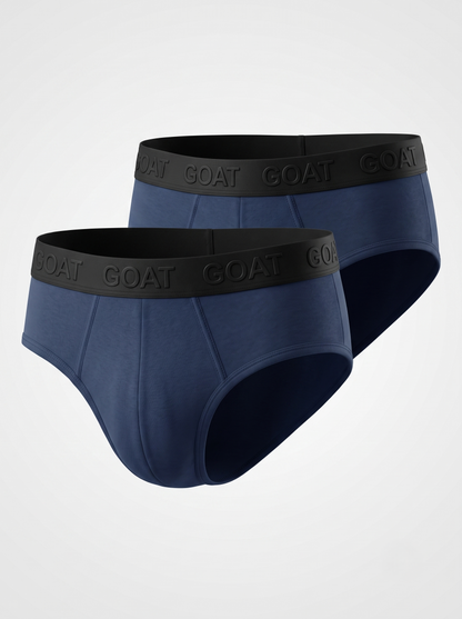 GOAT Briefs Cotton Blend - Pack of 2 - Navy Blue
