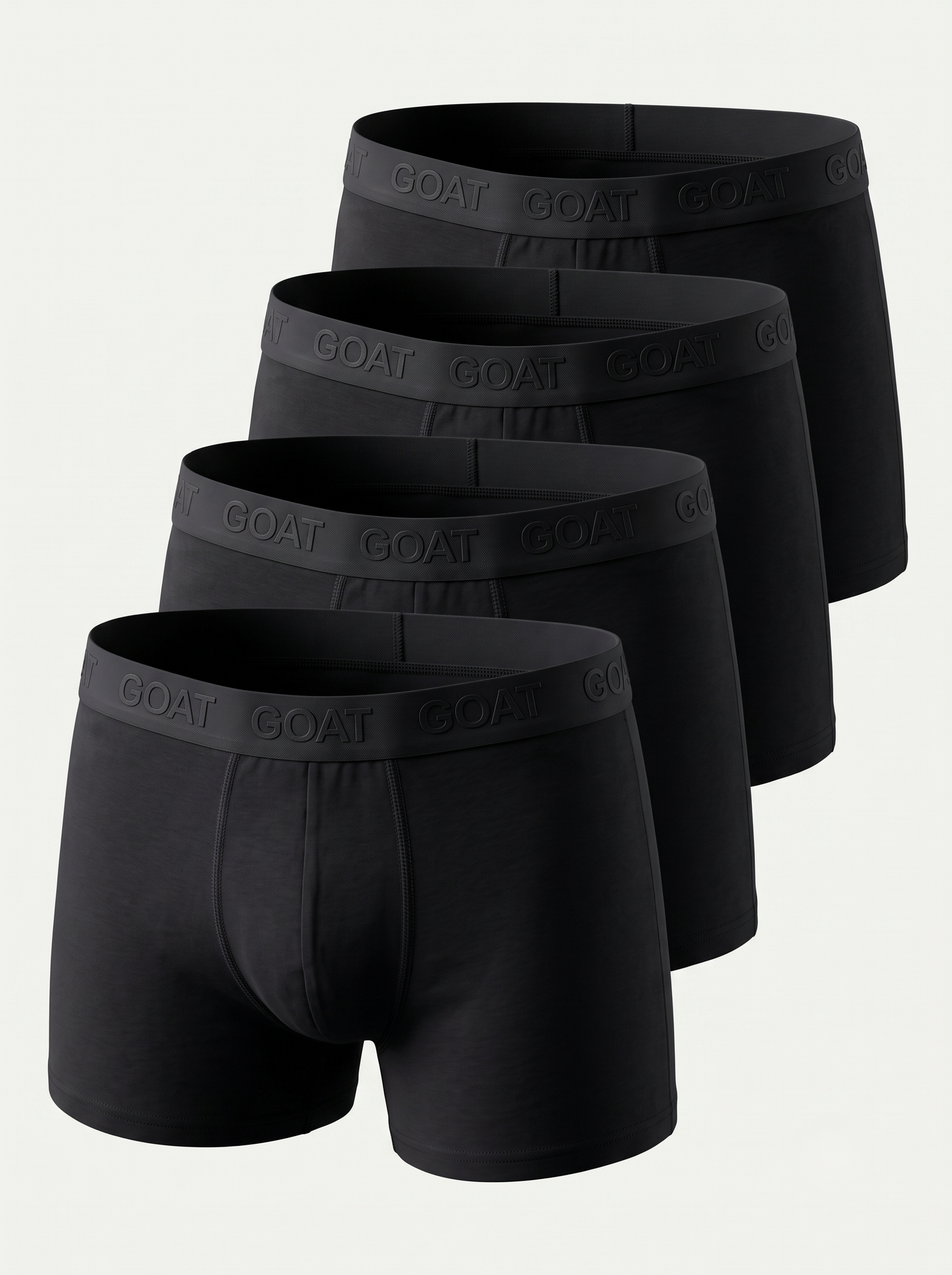GOAT Trunks Cotton Blend - Pack of 4 - Black