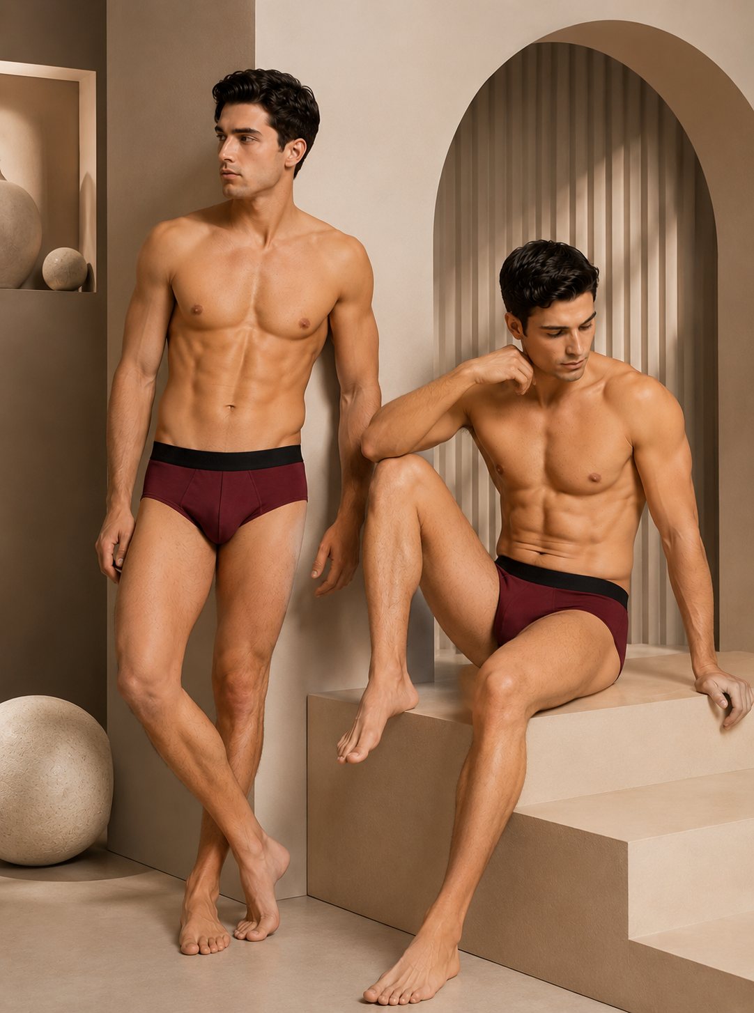GOAT Briefs Cotton Blend - Pack of 2 - Maroon