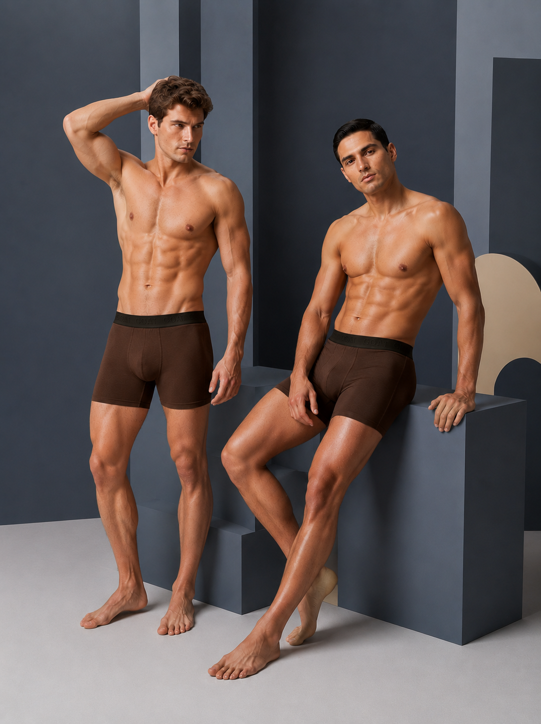GOAT Trunks Cotton Blend - Pack of 2 - Coffee Brown
