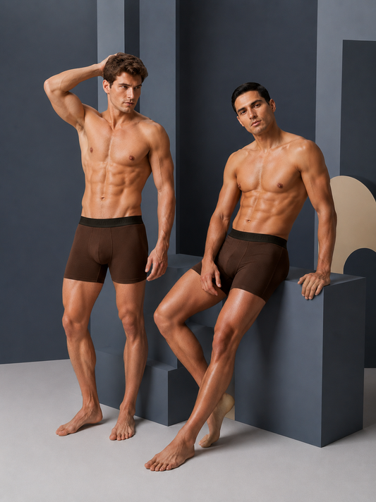 GOAT Trunks Cotton Blend - Pack of 2 - Coffee Brown