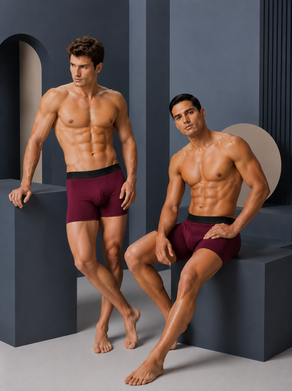 GOAT Trunks Cotton Blend - Pack of 2 - Maroon